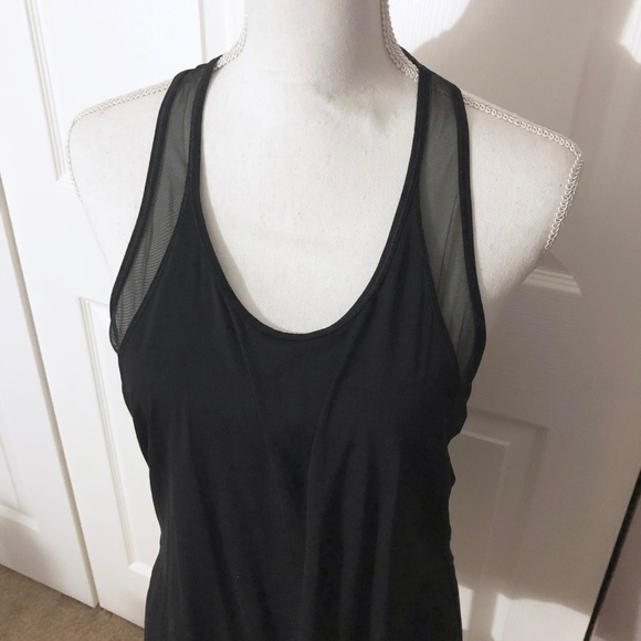 Victoria's Secret Tops - VSX Victoria's Secret Sport Sheer Panel Silky Tank